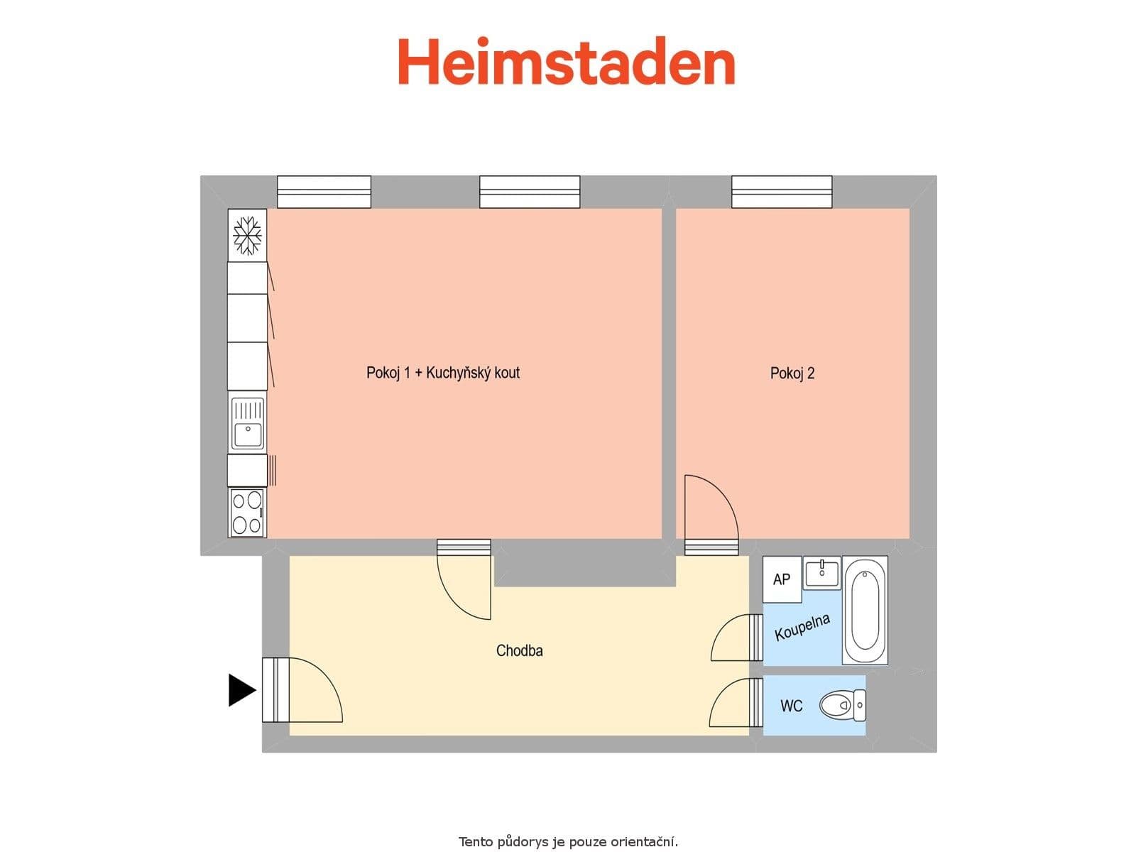 Pronájem bytu 2+kk 57 m², Komenského, Ostrava, Moravskoslezský kraj Pronájem bytu 2+kk 57 m², Komenského, Ostrava, Moravskoslezský kraj