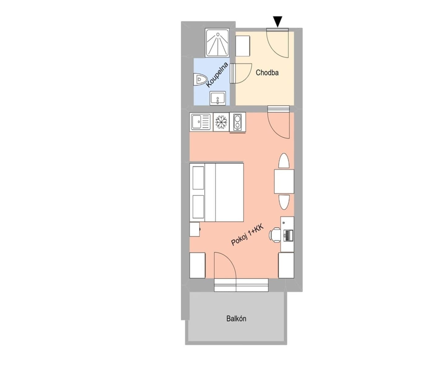 Pronájem bytu 1+kk 29 m², Magisterská, Plzeň, Plzeňský kraj Pronájem bytu 1+kk 29 m², Magisterská, Plzeň, Plzeňský kraj