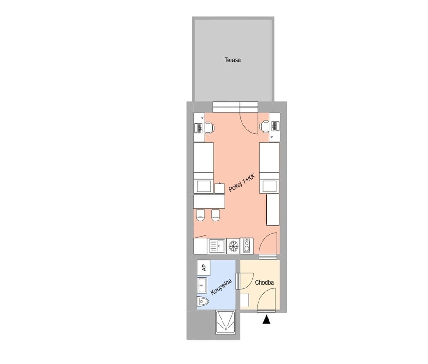 Pronájem bytu 1+kk 33 m², Magisterská, Plzeň, Plzeňský kraj Pronájem bytu 1+kk 33 m², Magisterská, Plzeň, Plzeňský kraj