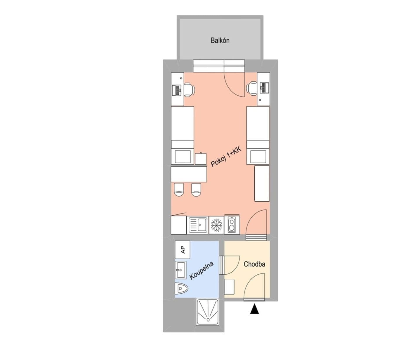Pronájem bytu 1+kk 30 m², Magisterská, Plzeň, Plzeňský kraj Pronájem bytu 1+kk 30 m², Magisterská, Plzeň, Plzeňský kraj