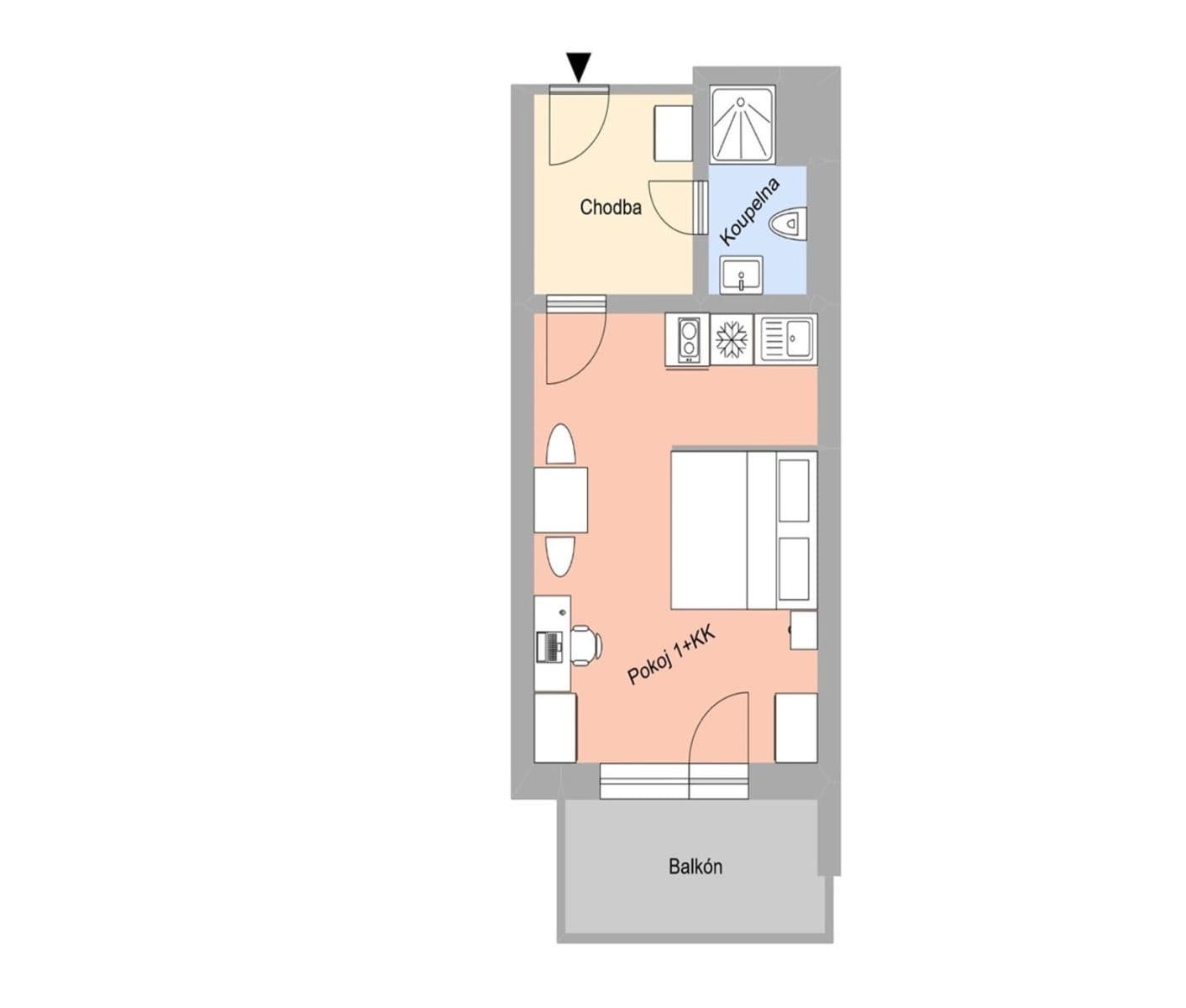 Pronájem bytu 1+kk 30 m², Magisterská, Plzeň, Plzeňský kraj Pronájem bytu 1+kk 30 m², Magisterská, Plzeň, Plzeňský kraj