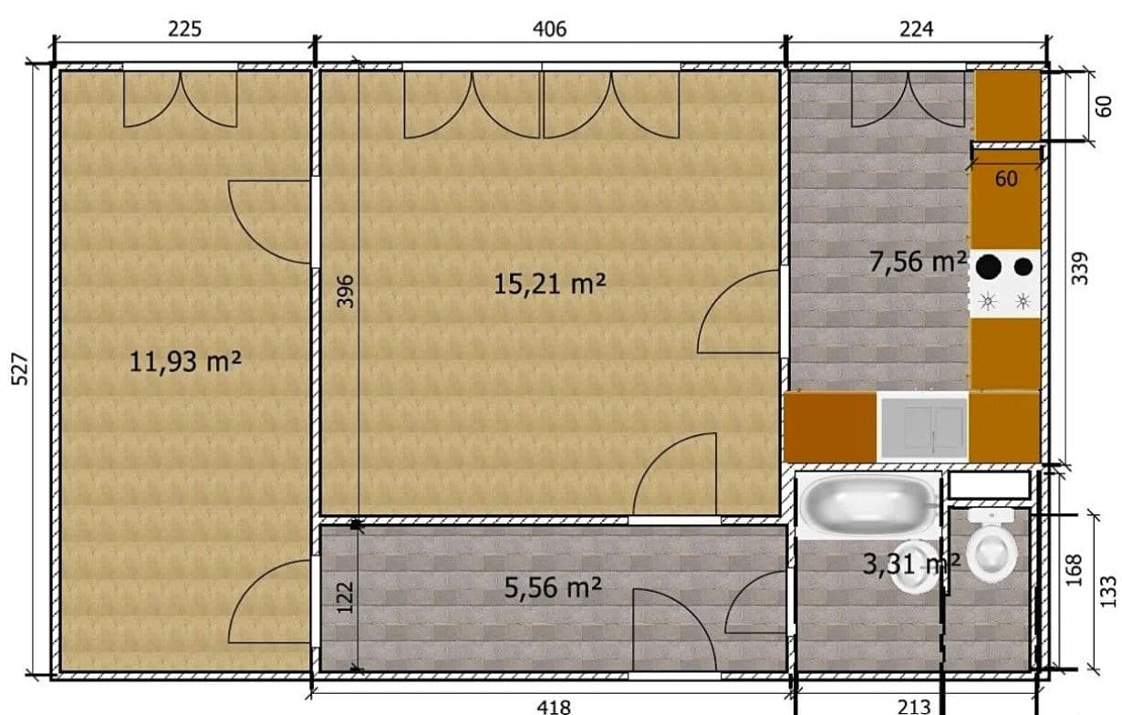 Prodej bytu 2+1 44 m², Pražského, Praha, Praha Prodej bytu 2+1 44 m², Pražského, Praha, Praha