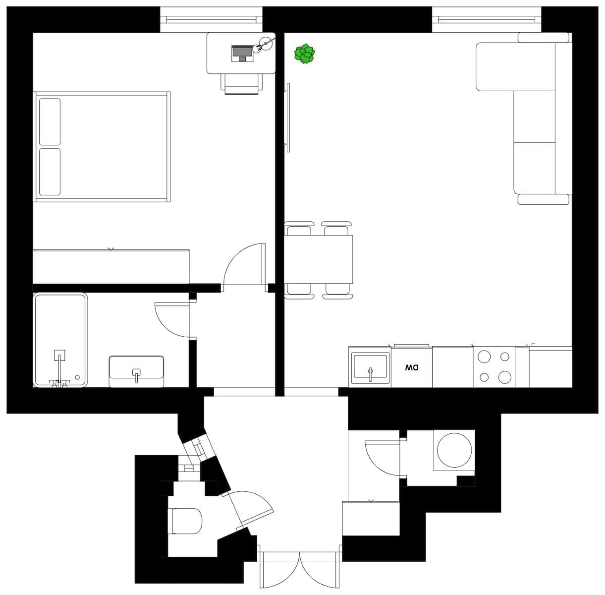 Prodej bytu 2+kk 50 m², U Křížku, Praha, Praha Prodej bytu 2+kk 50 m², U Křížku, Praha, Praha