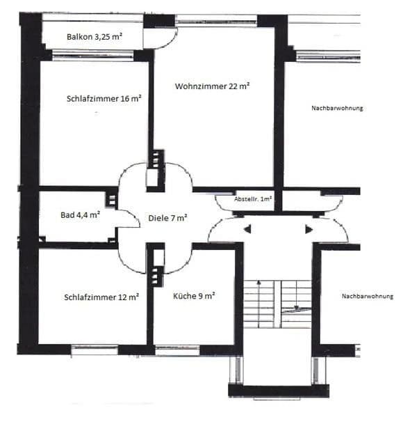 Pronájem bytu 3+1 70 m², Abendseglersteig 74, Berlin, Berlín Pronájem bytu 3+1 70 m², Abendseglersteig 74, Berlin, Berlín