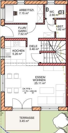 Prodej domu 136 m², pozemek 221 m², Eichendorffstraße 14, Pfaffenhofen an der Ilm, Bavorsko Prodej domu 136 m², pozemek 221 m², Eichendorffstraße 14, Pfaffenhofen an der Ilm, Bavorsko