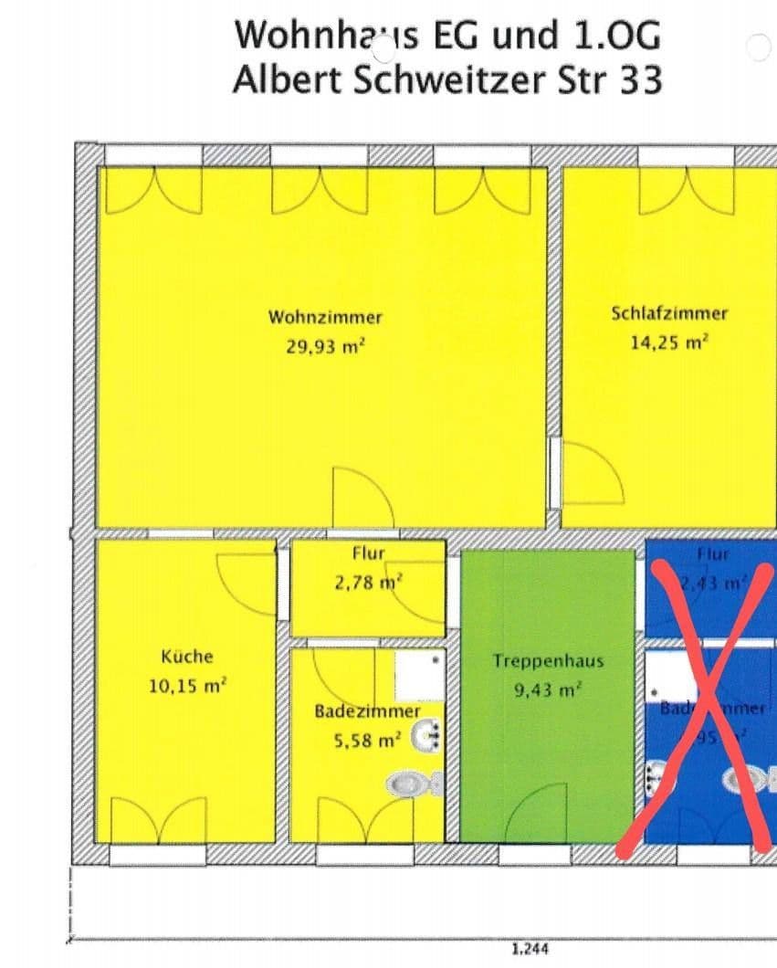 Pronájem bytu 2+1 63 m², Albert-Schweitzer-Straße 33, Quedlinburg, Sasko-Anhaltsko Pronájem bytu 2+1 63 m², Albert-Schweitzer-Straße 33, Quedlinburg, Sasko-Anhaltsko