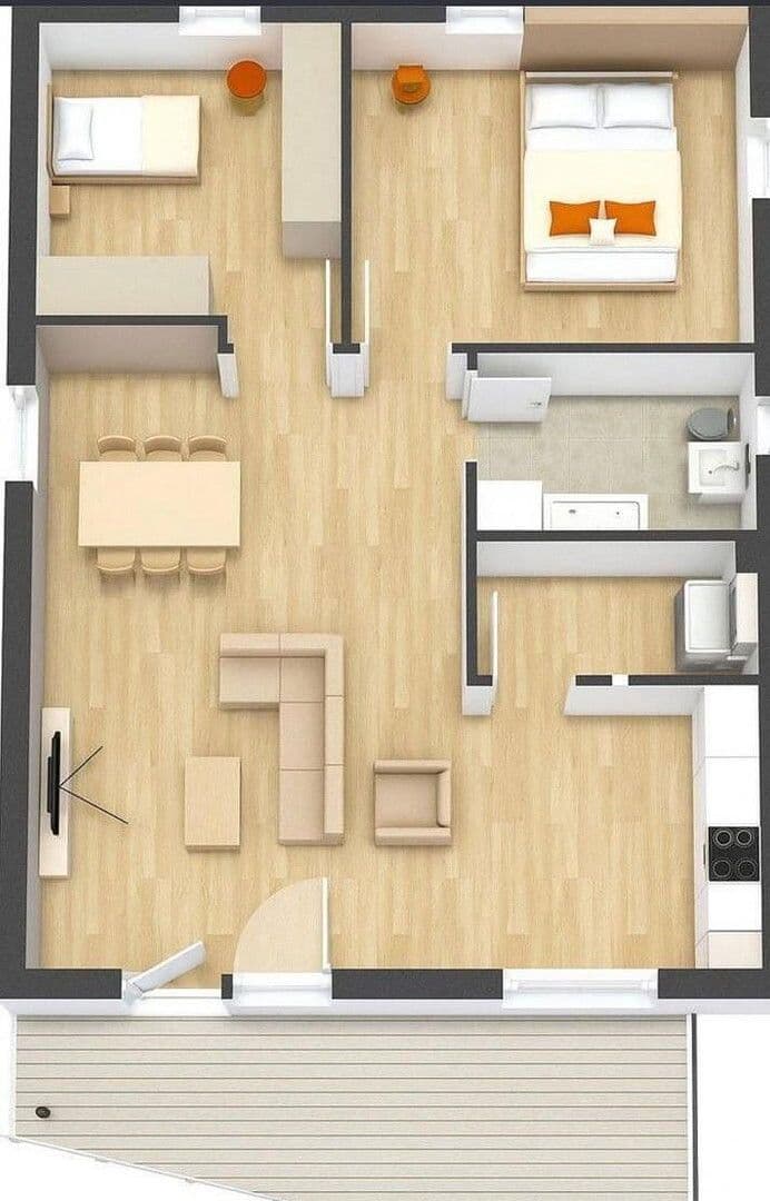 Pronájem bytu 3+1 96 m², Im Dorf 100C, Nordrach, Bádensko-Württembersko Pronájem bytu 3+1 96 m², Im Dorf 100C, Nordrach, Bádensko-Württembersko