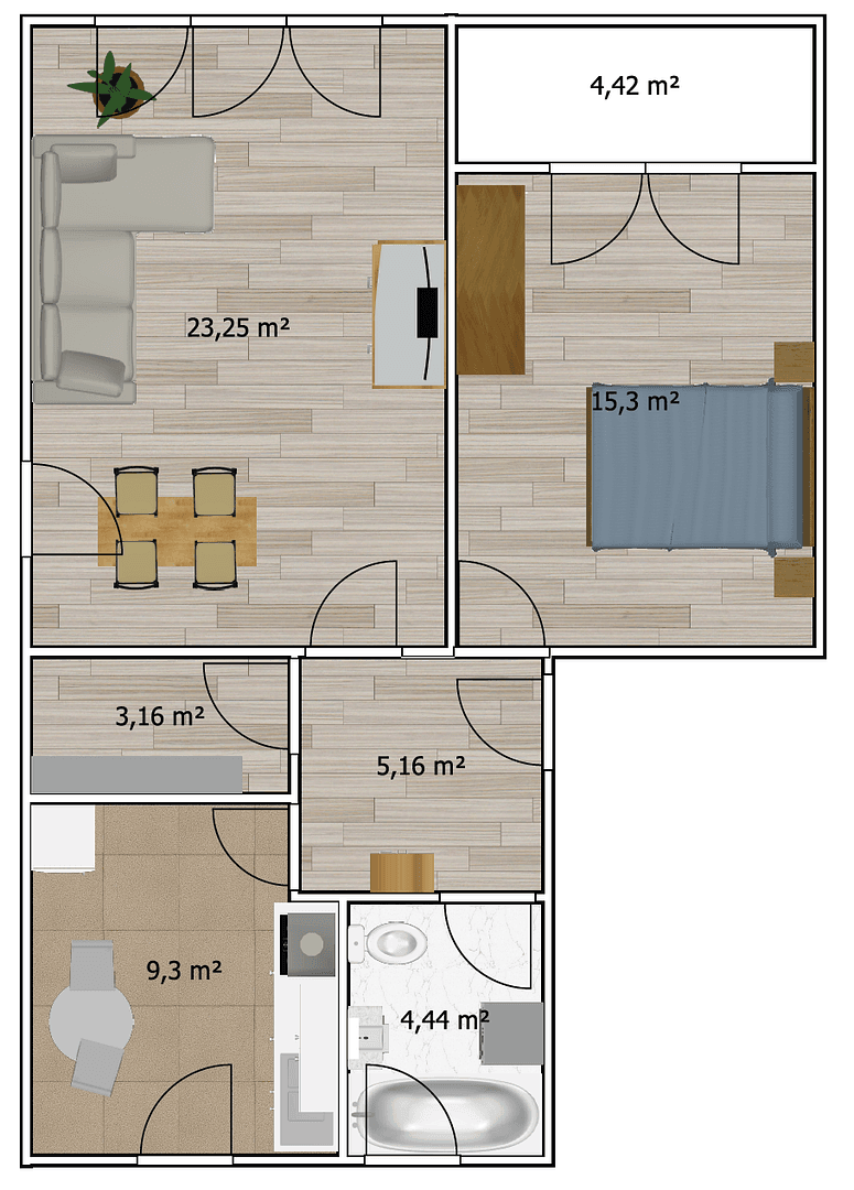 Pronájem bytu 2+1 65 m², Hahnweg, Coburg, Bavorsko Pronájem bytu 2+1 65 m², Hahnweg, Coburg, Bavorsko