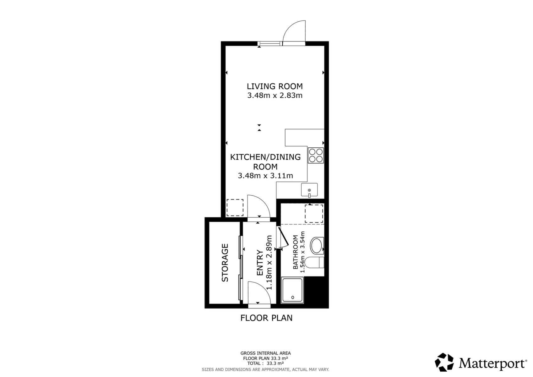 Pronájem bytu 1+kk 31 m², Škrábkových, Praha, Praha Pronájem bytu 1+kk 31 m², Škrábkových, Praha, Praha