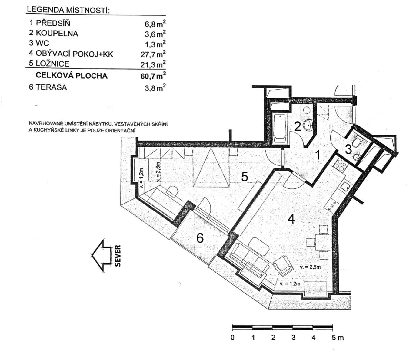 Pronájem bytu 2+kk 61 m², Komořanská, Praha, Praha Pronájem bytu 2+kk 61 m², Komořanská, Praha, Praha