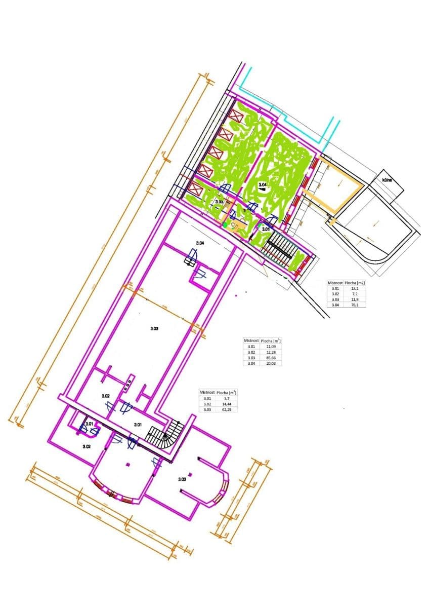 Pronájem kanceláře 110 m², Čerčanská, Praha, Praha Pronájem kanceláře 110 m², Čerčanská, Praha, Praha