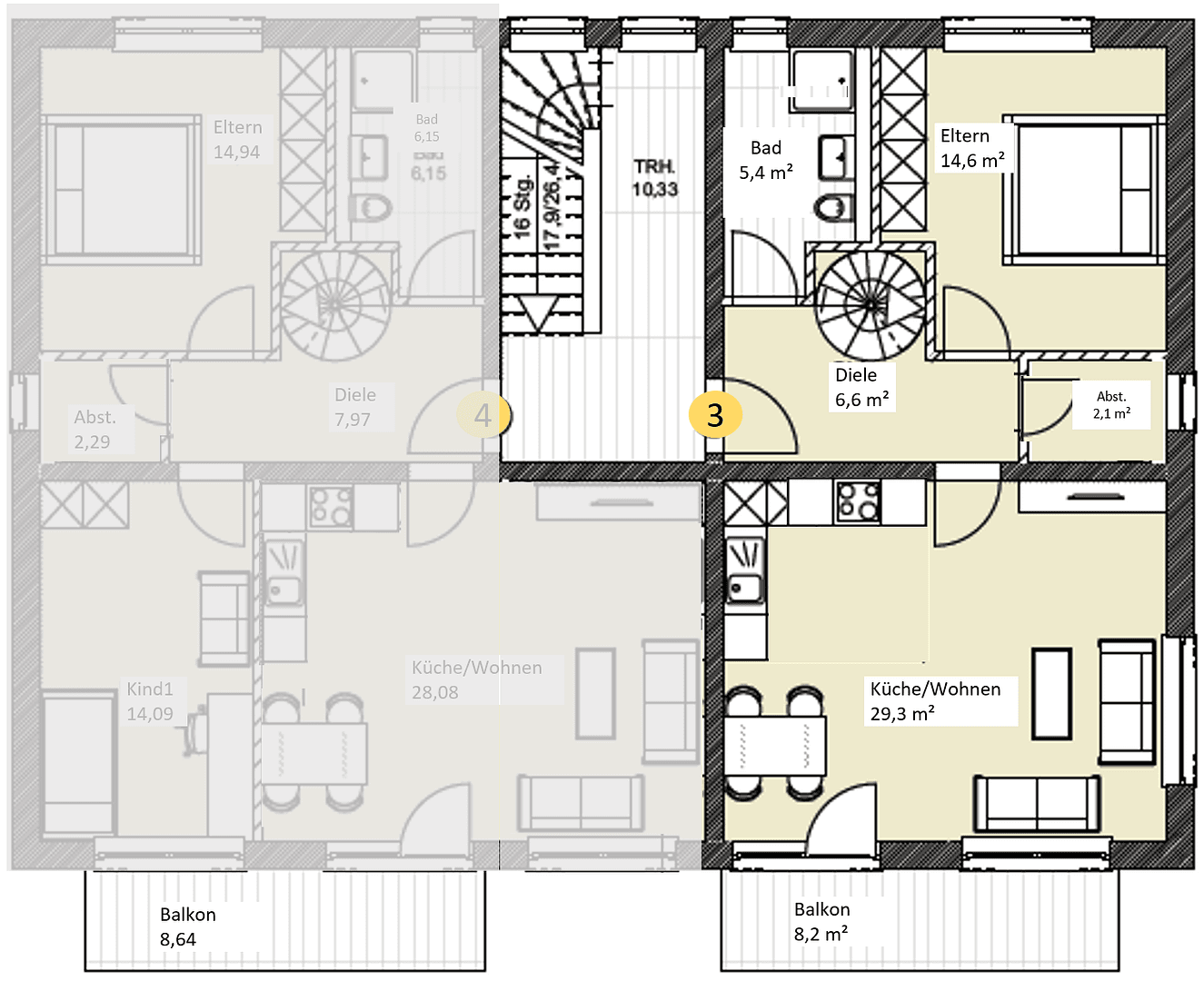 Pronájem bytu 3+1 90 m², Tegernbach, Bavorsko Pronájem bytu 3+1 90 m², Tegernbach, Bavorsko