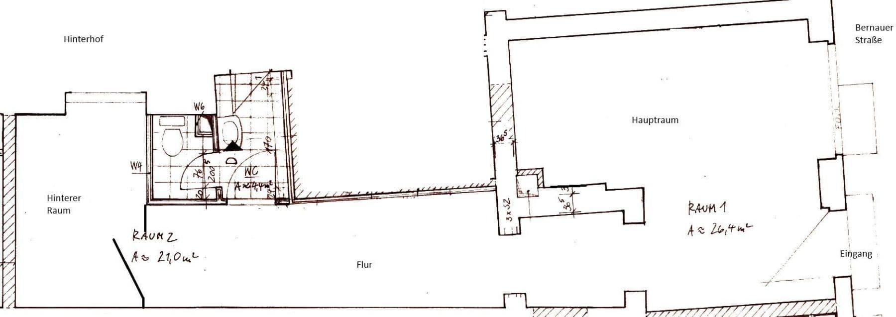 Pronájem kanceláře 52 m², Bernauer Straße 71, Oranienburg, Braniborsko Pronájem kanceláře 52 m², Bernauer Straße 71, Oranienburg, Braniborsko