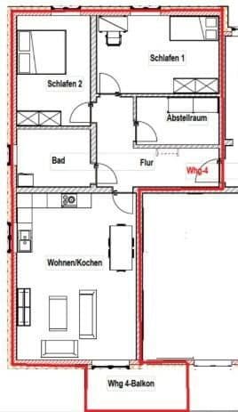 Pronájem bytu 3+1 90 m², Goethestraße 4, Sarstedt, Dolní Sasko Pronájem bytu 3+1 90 m², Goethestraße 4, Sarstedt, Dolní Sasko