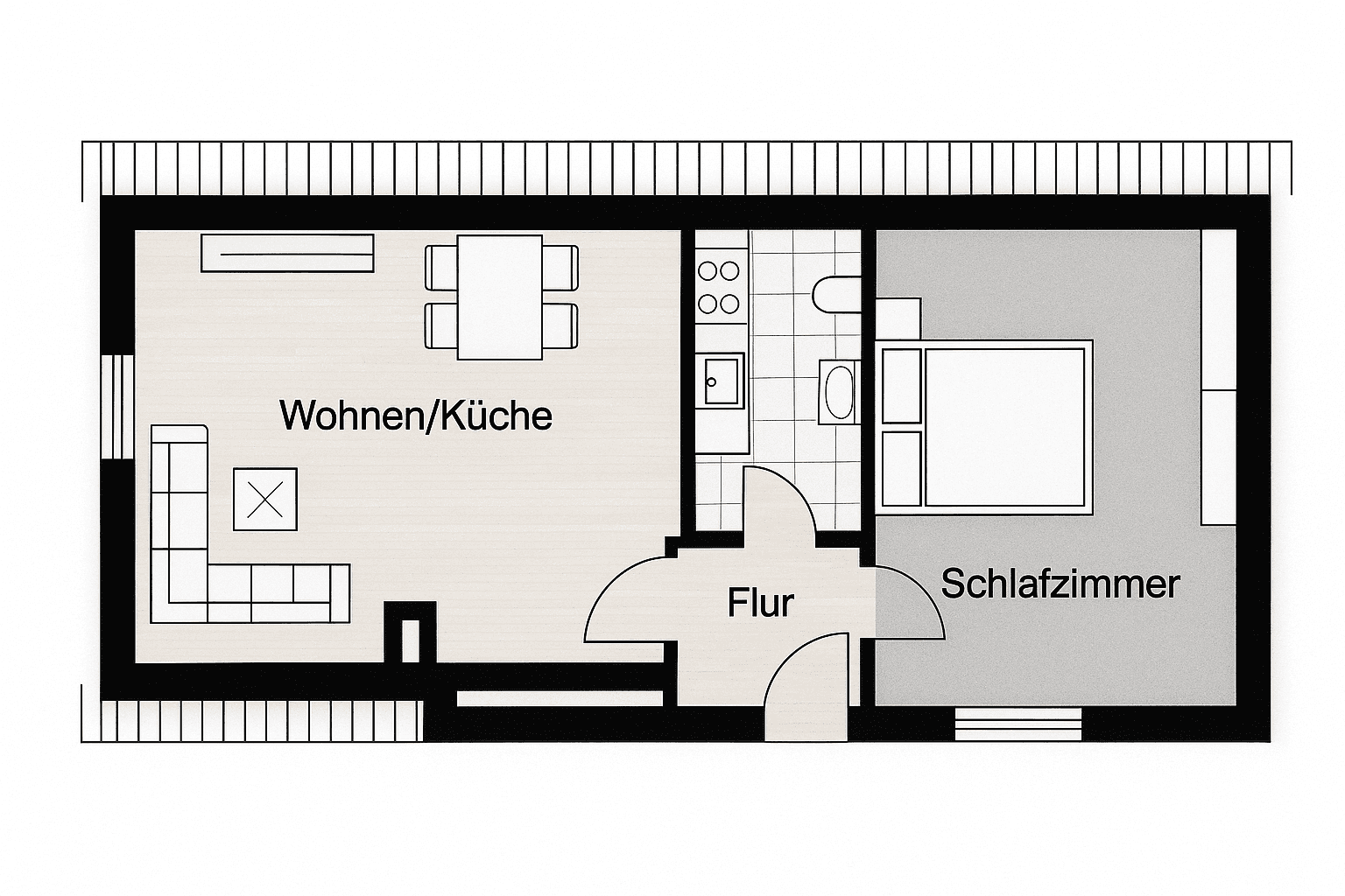 Pronájem bytu 2+1 33 m², Am Tangstedter Forst 21, Norderstedt, Šlesvicko-Holštýnsko Pronájem bytu 2+1 33 m², Am Tangstedter Forst 21, Norderstedt, Šlesvicko-Holštýnsko