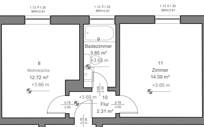 Pronájem bytu 1+kk 34 m², Schwäbelstraße 4, Schwandorf, Bavorsko Pronájem bytu 1+kk 34 m², Schwäbelstraße 4, Schwandorf, Bavorsko
