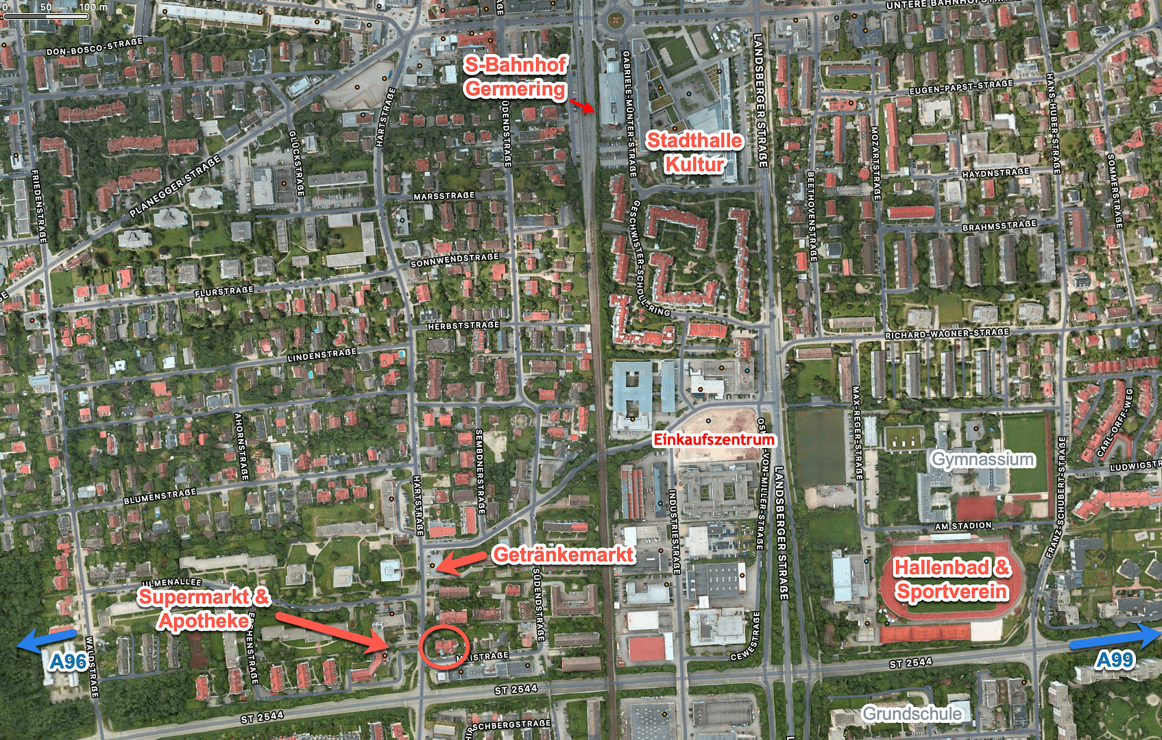 Prodej bytu 2+kk 62 m², Maistr. 1, Germering, Bavorsko Prodej bytu 2+kk 62 m², Maistr. 1, Germering, Bavorsko