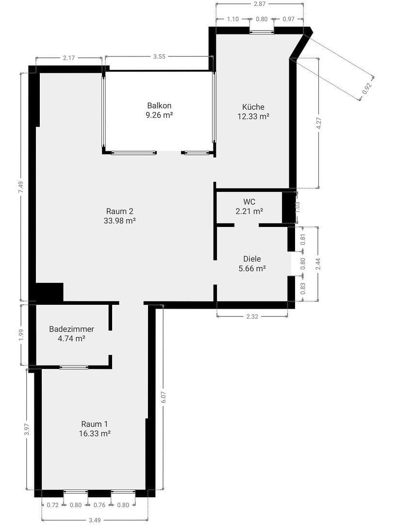 Pronájem bytu 2+1 76 m², Leipzig, Sasko Pronájem bytu 2+1 76 m², Leipzig, Sasko