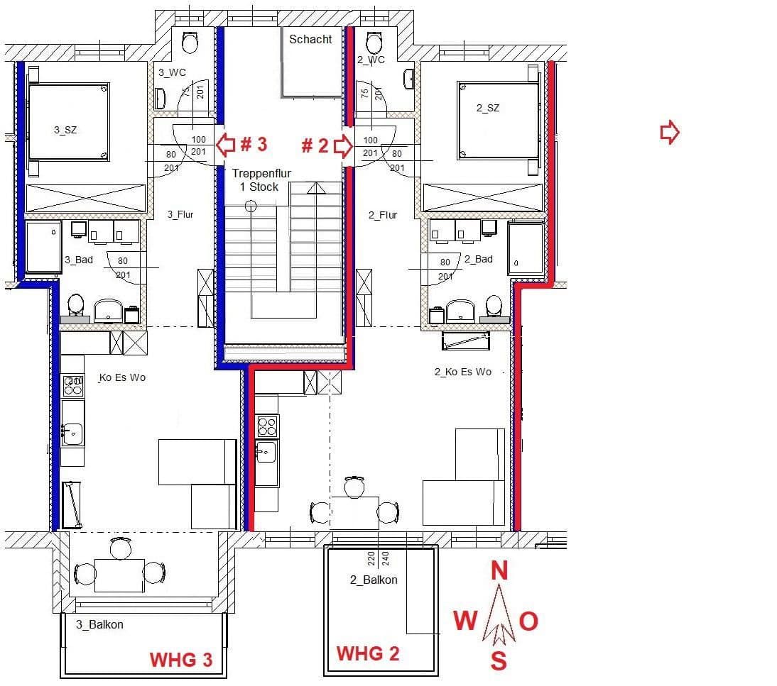 Pronájem bytu 2+1 60 m², Neuhaus am Inn, Bavorsko Pronájem bytu 2+1 60 m², Neuhaus am Inn, Bavorsko