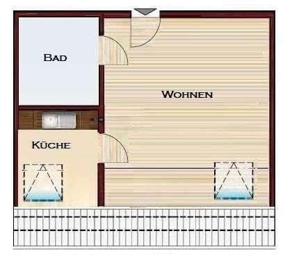 Pronájem bytu 1+1 33 m², Rochlitzstraße 67, Leipzig, Sasko Pronájem bytu 1+1 33 m², Rochlitzstraße 67, Leipzig, Sasko