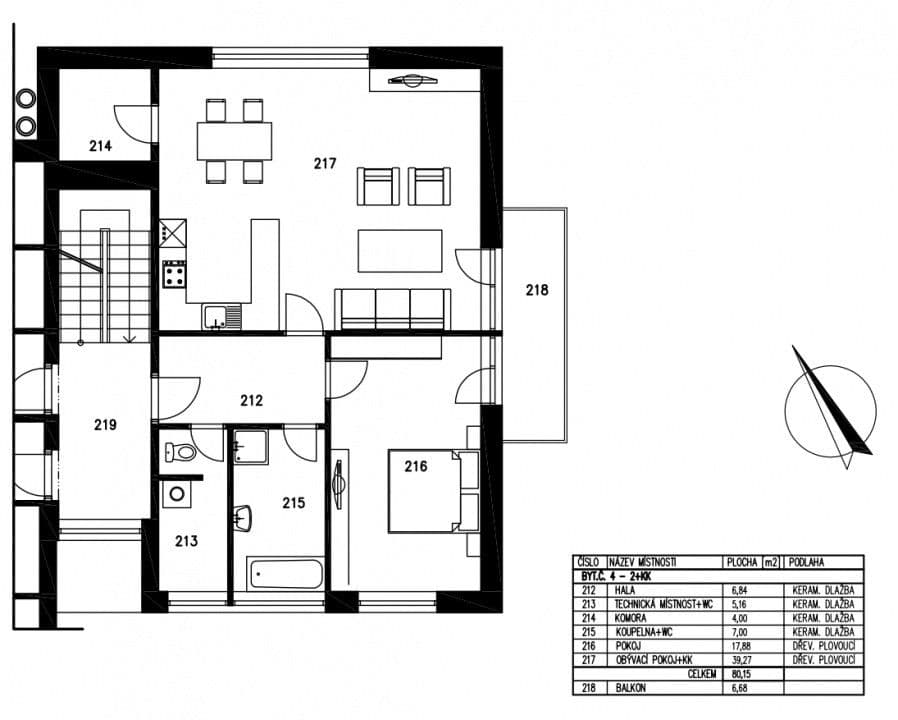 Pronájem bytu 2+kk 80 m², Marvanova, Praha, Praha Pronájem bytu 2+kk 80 m², Marvanova, Praha, Praha