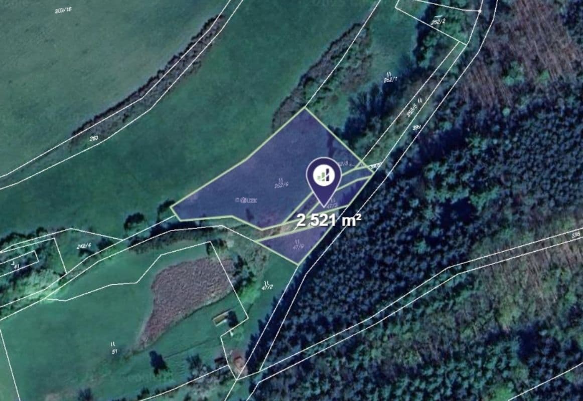 Prodej pozemku 2.521 m², Hřebečníky, Středočeský kraj Prodej pozemku 2.521 m², Hřebečníky, Středočeský kraj
