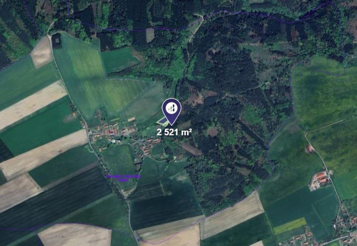 Prodej pozemku 2.521 m², Hřebečníky, Středočeský kraj Prodej pozemku 2.521 m², Hřebečníky, Středočeský kraj