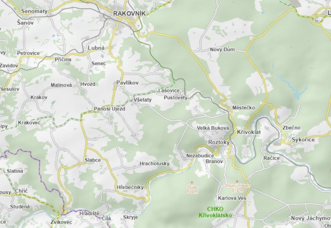 Prodej pozemku 2.521 m², Hřebečníky, Středočeský kraj Prodej pozemku 2.521 m², Hřebečníky, Středočeský kraj