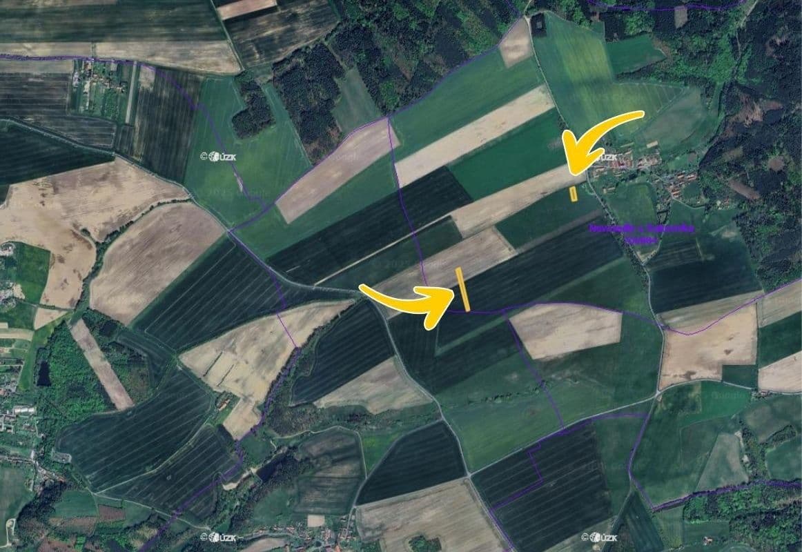 Prodej pozemku 2.774 m², Hřebečníky, Středočeský kraj Prodej pozemku 2.774 m², Hřebečníky, Středočeský kraj