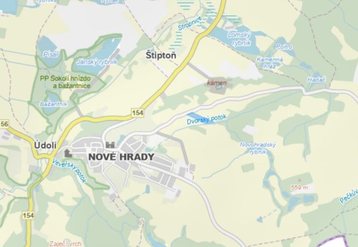 Prodej pozemku 3.493 m², Nové Hrady, Jihočeský kraj Prodej pozemku 3.493 m², Nové Hrady, Jihočeský kraj