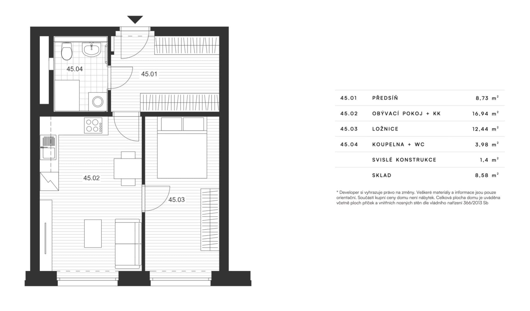 Pronájem bytu 2+kk 43 m², Pšeničná, Hořovice, Středočeský kraj Pronájem bytu 2+kk 43 m², Pšeničná, Hořovice, Středočeský kraj
