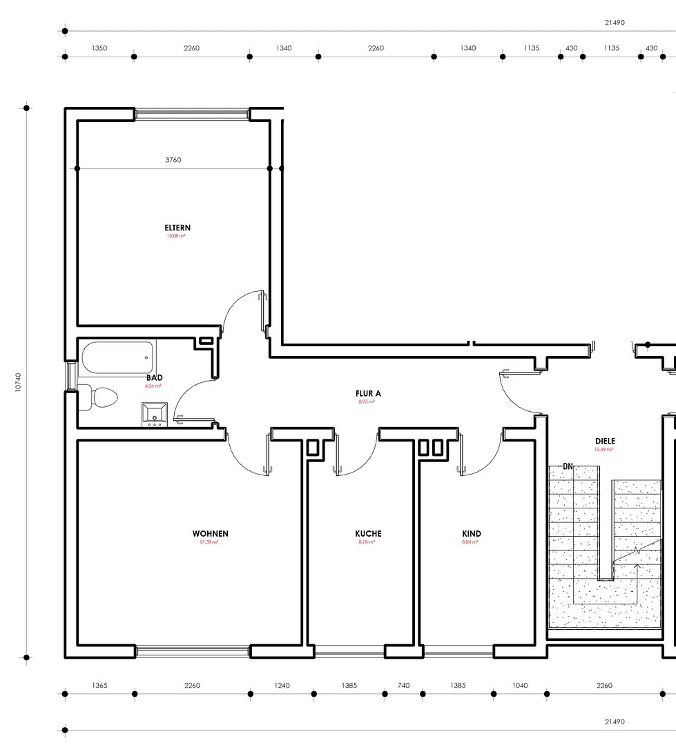 Pronájem bytu 3+1 69 m², Bachackerweg 25, Marl, Severní Porýní-Vestfálsko Pronájem bytu 3+1 69 m², Bachackerweg 25, Marl, Severní Porýní-Vestfálsko