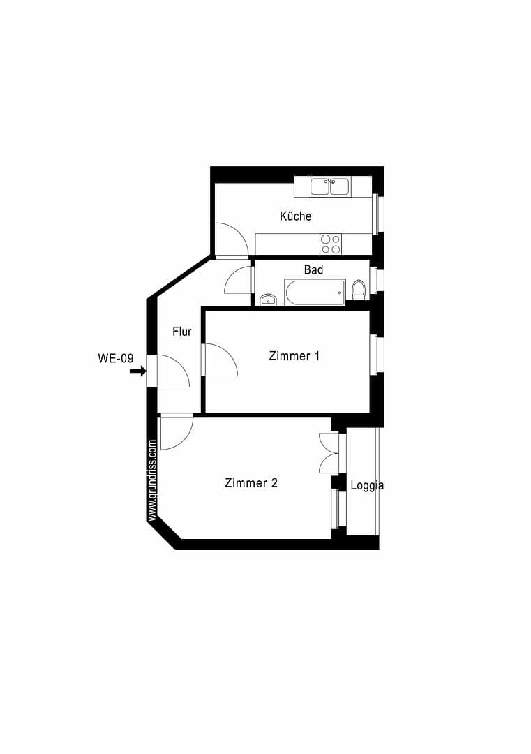Prodej bytu 2+1 51 m², Külzer Straße 2, Berlin, Berlín Prodej bytu 2+1 51 m², Külzer Straße 2, Berlin, Berlín
