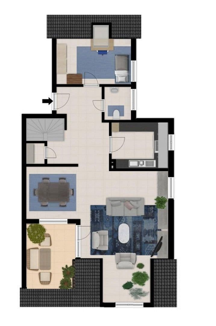 Pronájem bytu 3+1 109 m², Raibacher Tal 48, Groß-Umstadt, Hessen Pronájem bytu 3+1 109 m², Raibacher Tal 48, Groß-Umstadt, Hessen