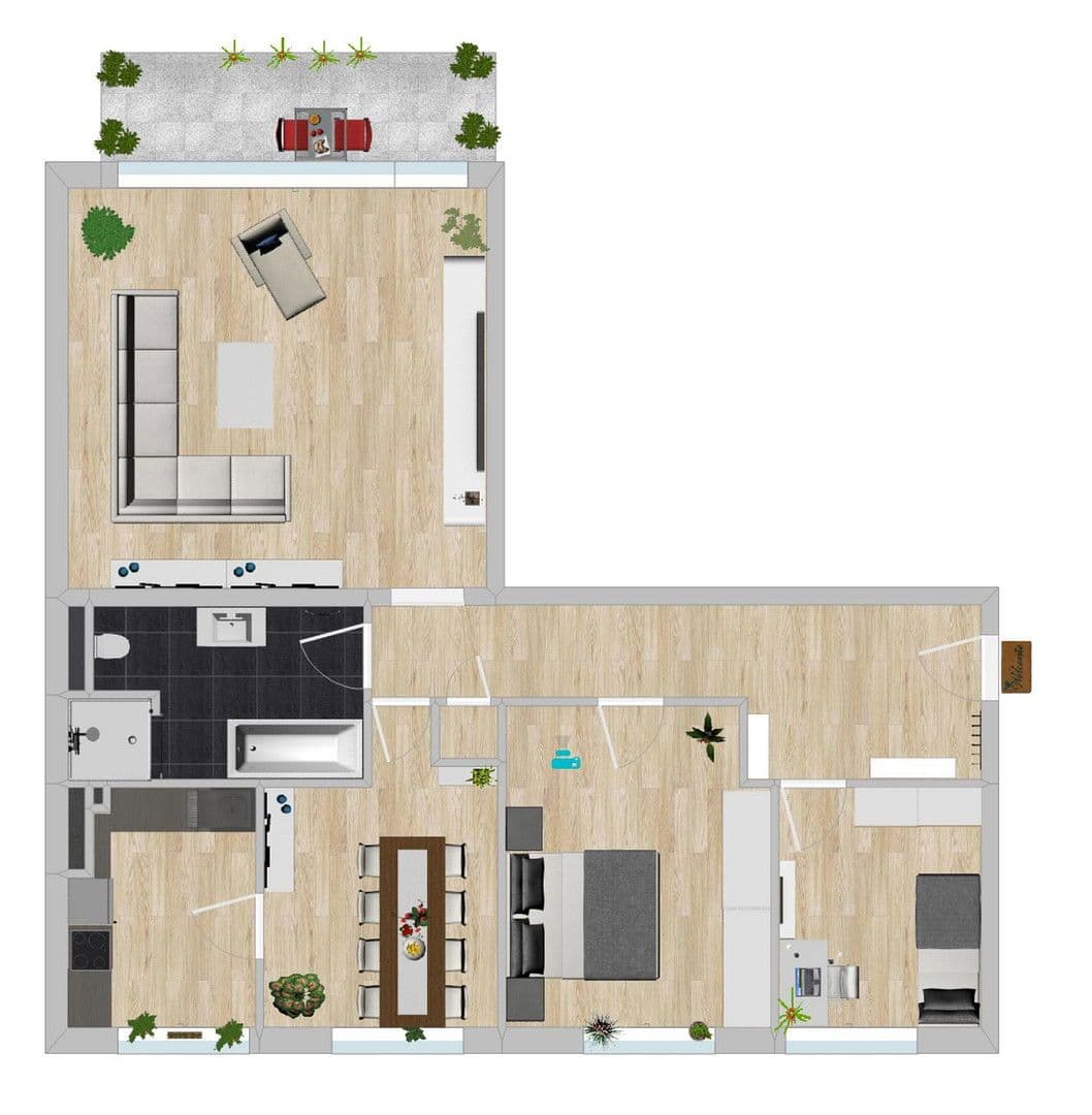 Pronájem bytu 4+1 102 m², Marl, Severní Porýní-Vestfálsko Pronájem bytu 4+1 102 m², Marl, Severní Porýní-Vestfálsko