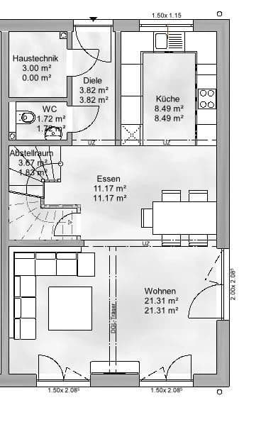 Prodej domu 127 m², pozemek 232 m², Hintergasse / Am Martinsberg, Siefersheim, Porýní-Falc Prodej domu 127 m², pozemek 232 m², Hintergasse / Am Martinsberg, Siefersheim, Porýní-Falc