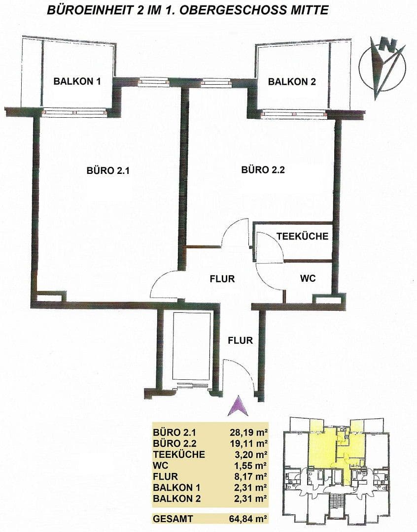 Pronájem kanceláře 65 m², Pfotenhauerstr. 52, Dresden, Sasko Pronájem kanceláře 65 m², Pfotenhauerstr. 52, Dresden, Sasko
