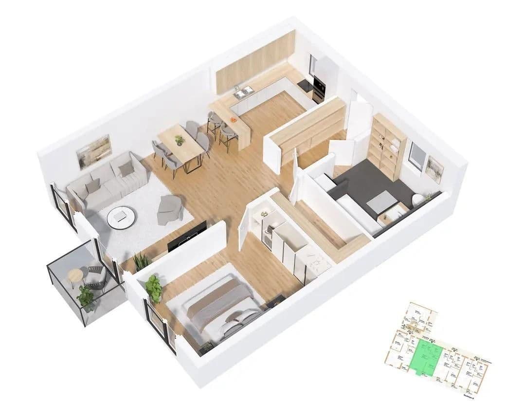 Pronájem bytu 2+1 61 m², Gangkofen, Bavorsko Pronájem bytu 2+1 61 m², Gangkofen, Bavorsko