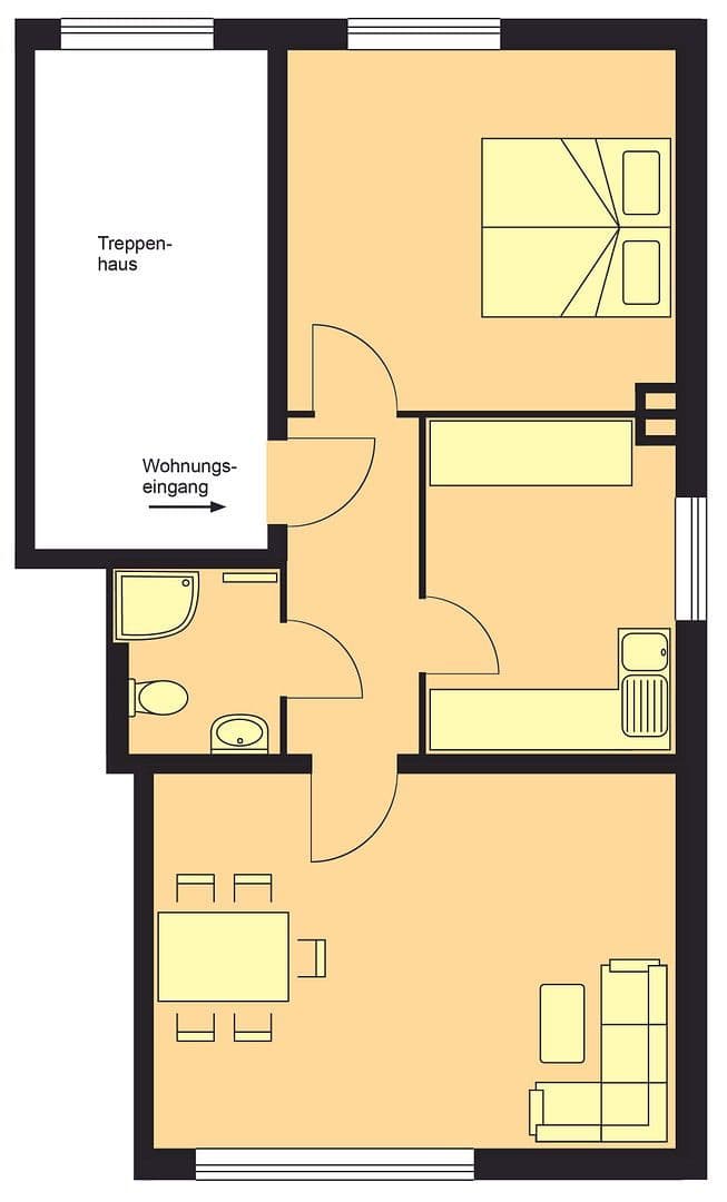 Pronájem bytu 2+1 47 m², Kiel, Šlesvicko-Holštýnsko Pronájem bytu 2+1 47 m², Kiel, Šlesvicko-Holštýnsko