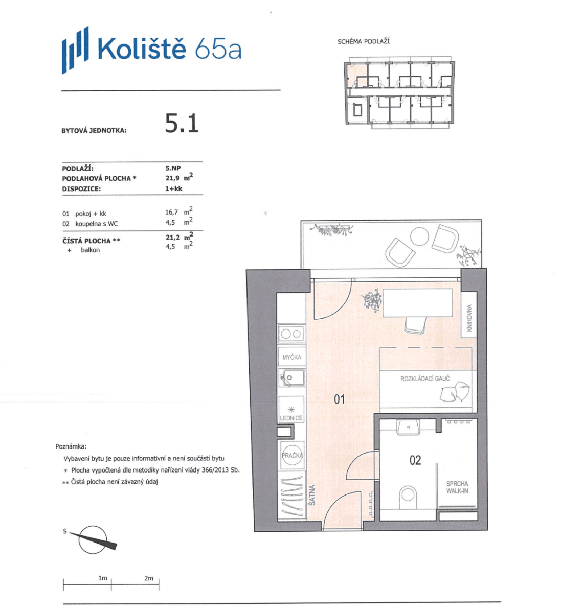 Pronájem bytu 1+1 22 m², Koliště, Brno, Jihomoravský kraj Pronájem bytu 1+1 22 m², Koliště, Brno, Jihomoravský kraj