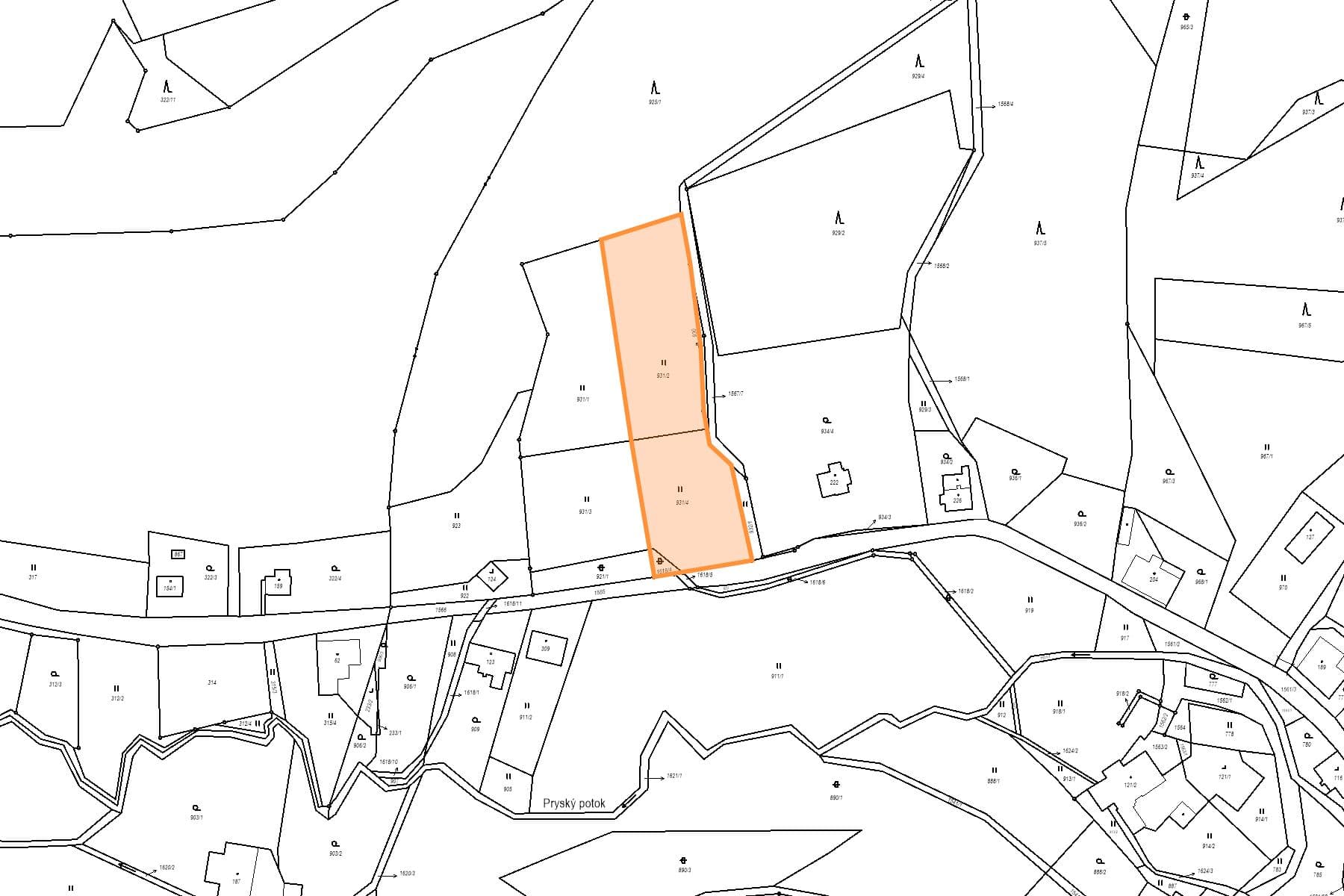 Prodej pozemku 3.373 m², Prysk, Liberecký kraj Prodej pozemku 3.373 m², Prysk, Liberecký kraj