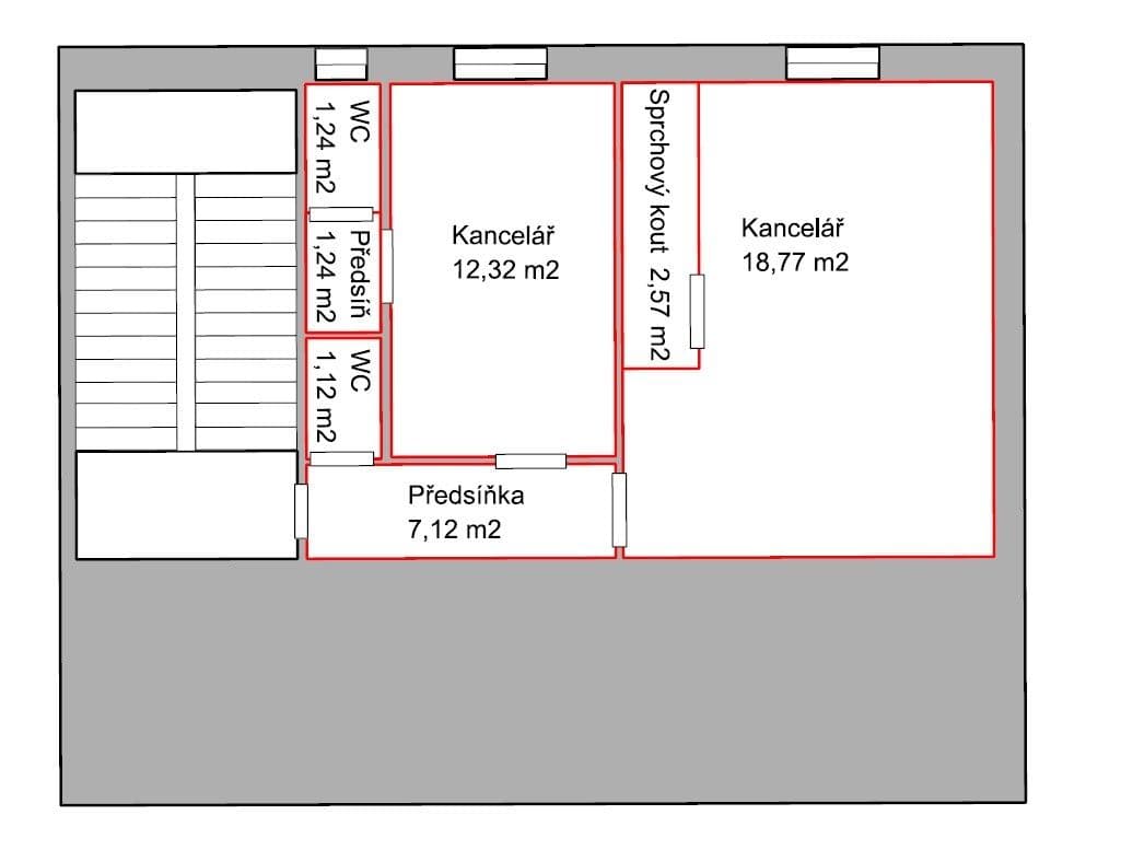 Pronájem kanceláře 44 m², Výstavní, Ostrava, Moravskoslezský kraj Pronájem kanceláře 44 m², Výstavní, Ostrava, Moravskoslezský kraj