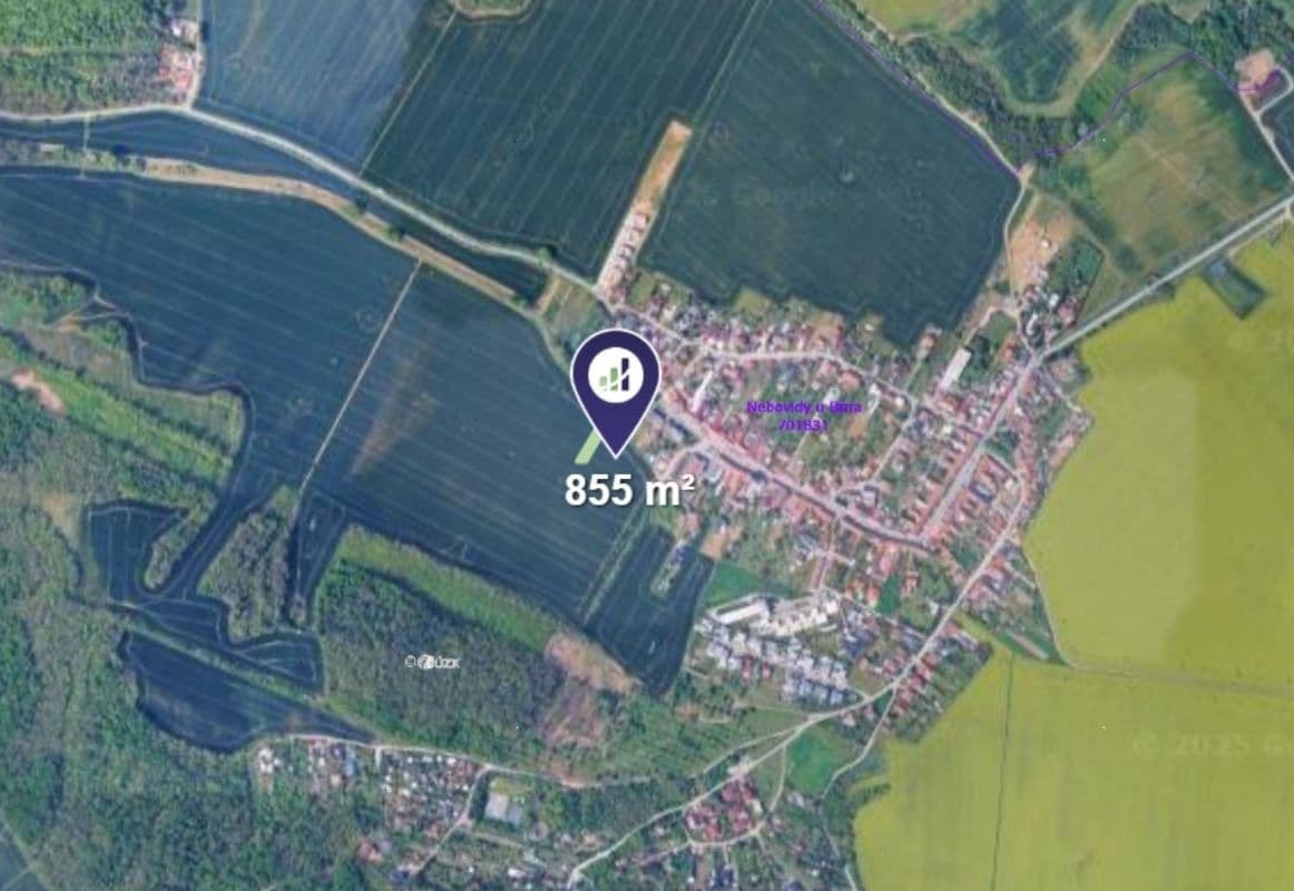 Prodej pozemku 855 m², Nebovidy, Jihomoravský kraj Prodej pozemku 855 m², Nebovidy, Jihomoravský kraj