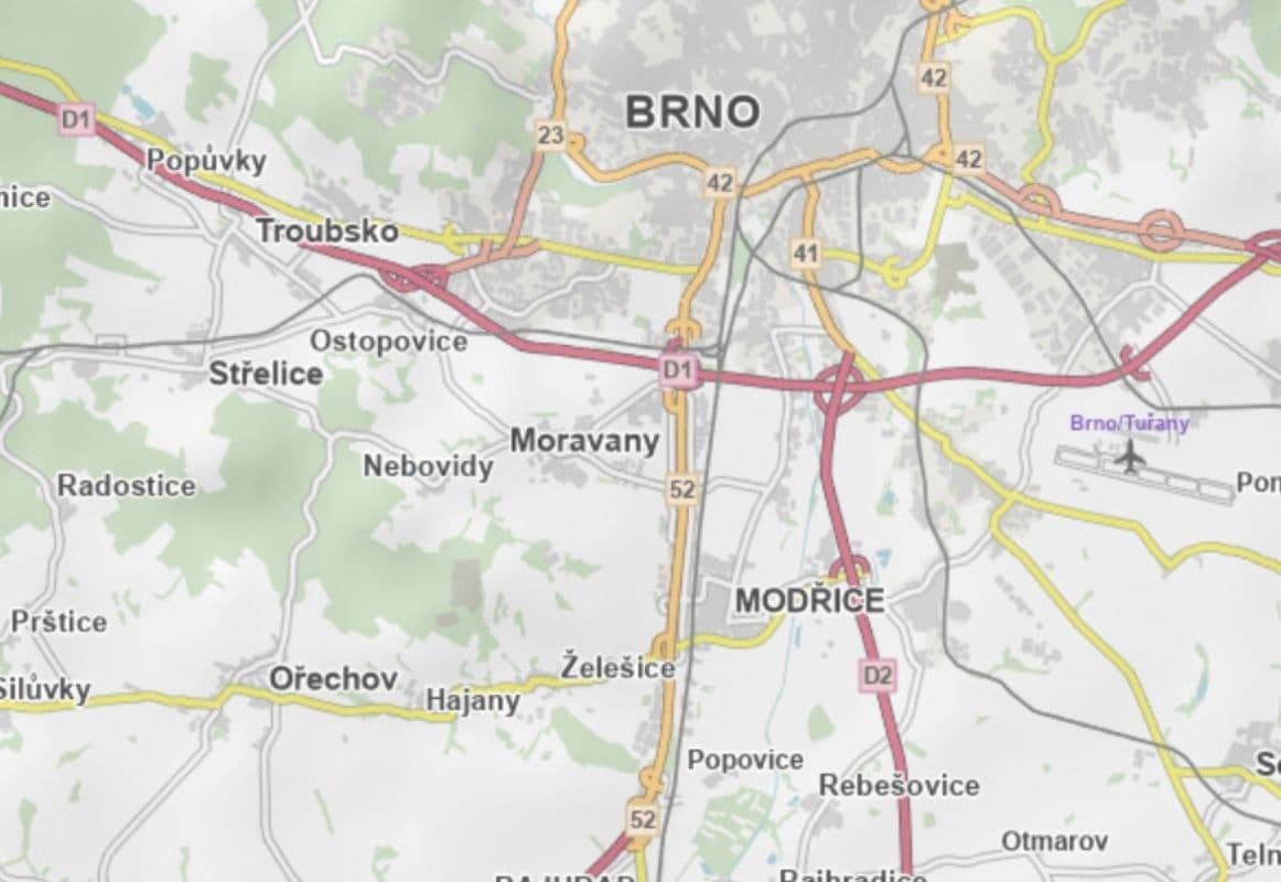 Prodej pozemku 855 m², Nebovidy, Jihomoravský kraj Prodej pozemku 855 m², Nebovidy, Jihomoravský kraj