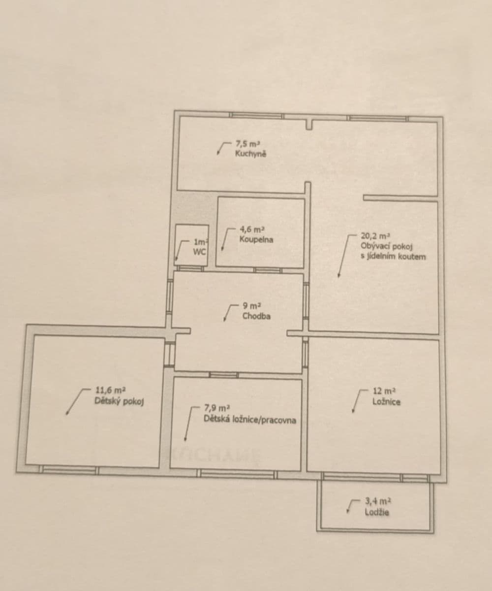 Pronájem bytu 4+1 74 m², Kosmonautů, Jindřichův Hradec, Jihočeský kraj Pronájem bytu 4+1 74 m², Kosmonautů, Jindřichův Hradec, Jihočeský kraj