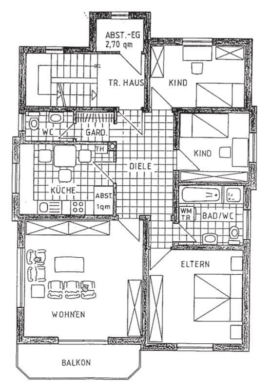 Pronájem bytu 3+1 95 m², Hauptstr. 22, Goddert, Porýní-Falc Pronájem bytu 3+1 95 m², Hauptstr. 22, Goddert, Porýní-Falc