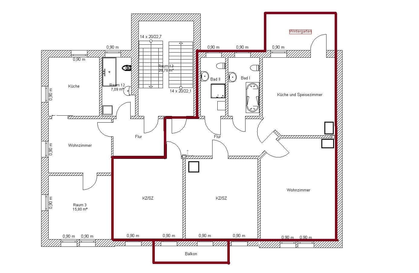 Pronájem bytu 3+1 136 m², Oststraße 17, Kamenec, Sasko Pronájem bytu 3+1 136 m², Oststraße 17, Kamenec, Sasko