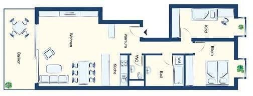 Pronájem bytu 3+1 75 m², Ludwigstraße 14a, Lustenau, Vorarlbersko Pronájem bytu 3+1 75 m², Ludwigstraße 14a, Lustenau, Vorarlbersko