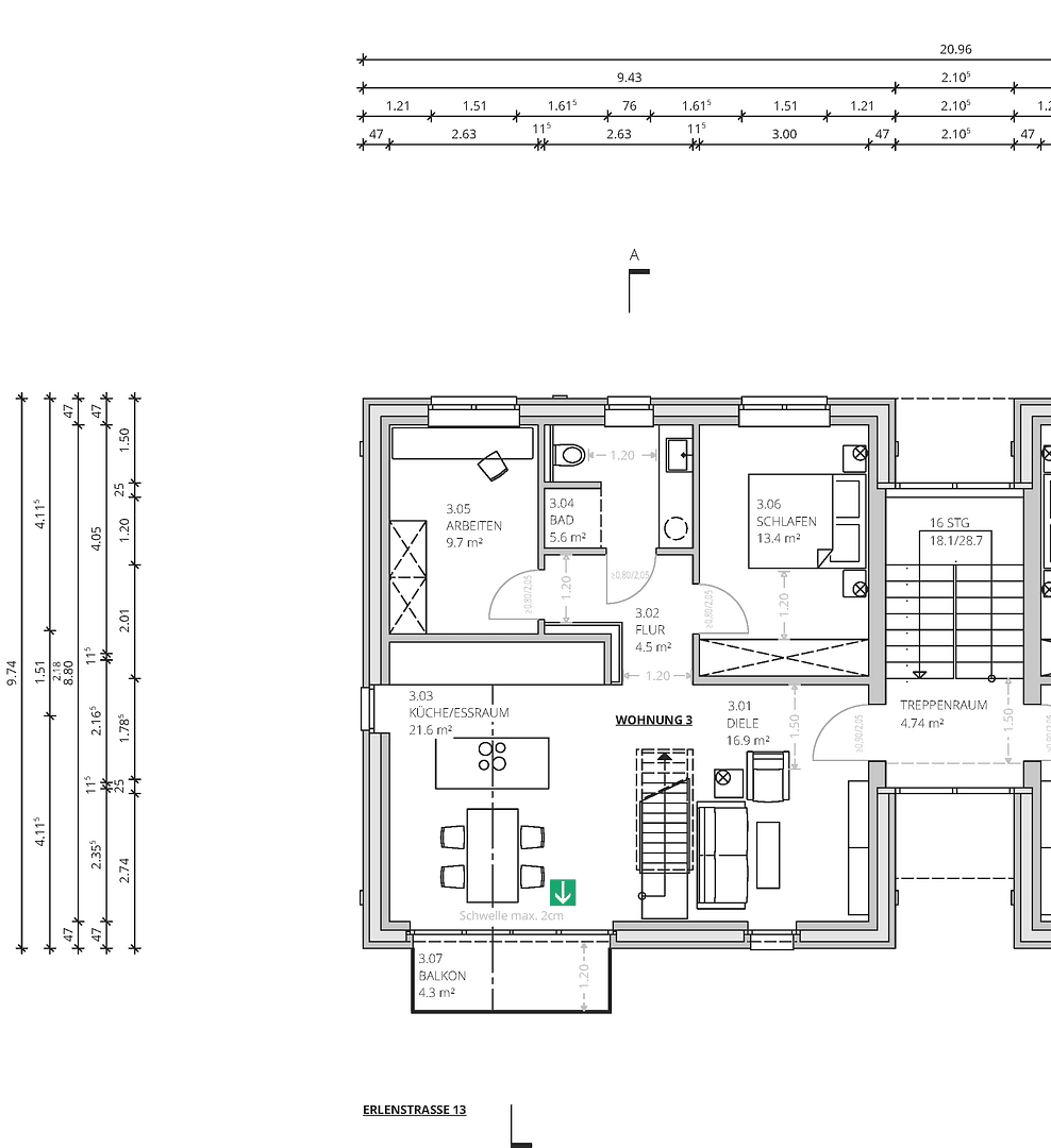 Pronájem bytu 5+1 125 m², Lüdinghausen, Severní Porýní-Vestfálsko Pronájem bytu 5+1 125 m², Lüdinghausen, Severní Porýní-Vestfálsko