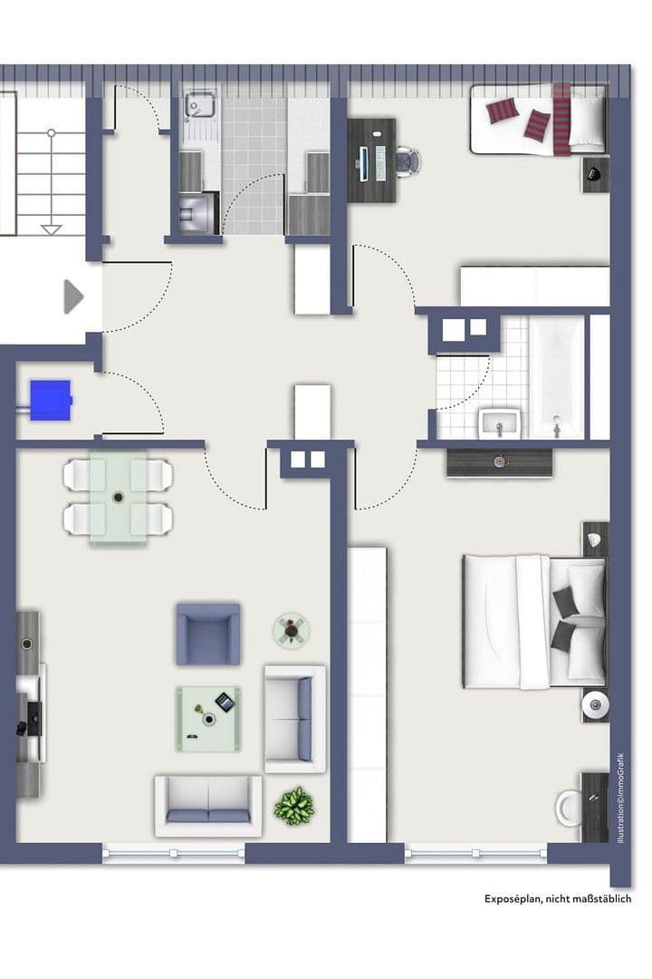 Pronájem bytu 2+1 66 m², Karlstr. 21, Fürth, Bavorsko Pronájem bytu 2+1 66 m², Karlstr. 21, Fürth, Bavorsko